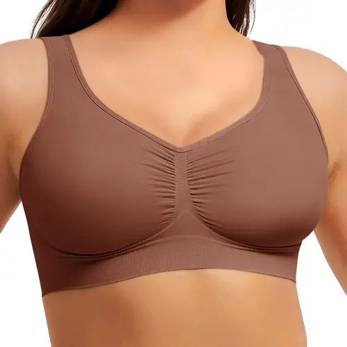 Everyday Bras for Women Underwear Wide Straps No Underwire Seamless Smooth Non Padded Bra Bralette Full Coverage Comfy Everyday Bras, All Seasons