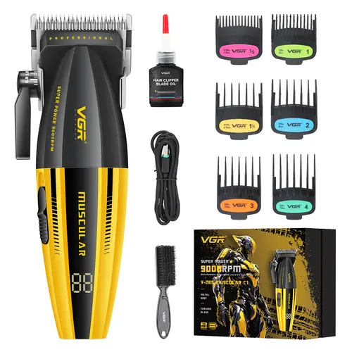VGR 285 Fresh Fade Hair Clippers for Men, 9000RPM Professional Barber Clippers for Hair Cutting, Cordless Small Hair Trimmer Lightweight Versatile Barber Kit with LED Display tiktokshopbacktoschool,back to school,back to school haul