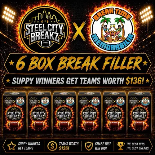 6 BOX Break $136 teams- Sports Trading Card Helmet filler/supplemental 8 divisions