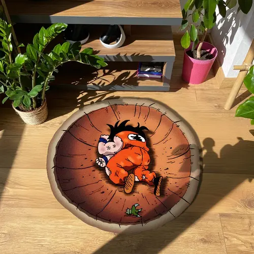 Anime Character Carpet, Cool Creative Fashion Decor Polyester Rug, Room & Living Room Floor Mat, Perfect Gift for Young Adults & Festivals