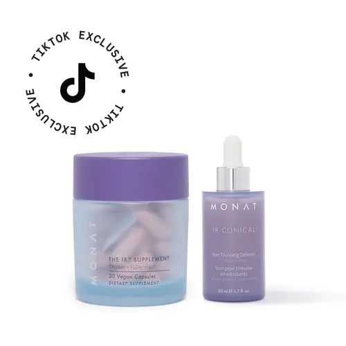 MONAT The IR Hair Supplement + IR Clinical Hair Growth System – Thicker, Fuller Looking Hair Support
