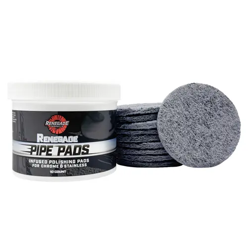 Renegade Products Pipe Pads: Pipe Dream-Infused Polishing Pads - Pre-Saturated Scratch & Oxidation Remover (10 Count)