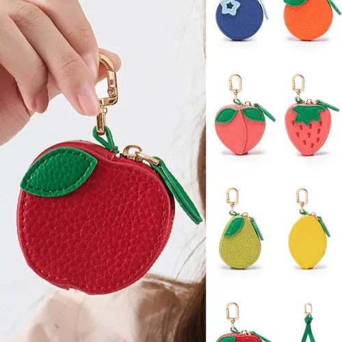 Fruit bag pendant, keychain fruit pendant, Cute Keychain, keychainaccessory, Keychain For Purse, compatible with airine tag wallet, perfect giftfor bags and backpacks, all season casual style, Ideal Gift, Keychain Wristlet