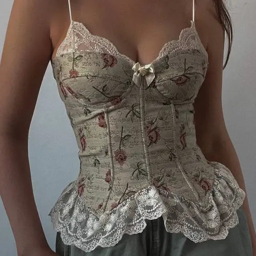 Women's Sexy Lace Trim Spaghetti Strap Tank Top, Elegant Sleeveless Bodycon Slim Fit Camisole, Elegant Patchwork Design, Perfect for Summer, Ladies Fashion Clothing, Elegant Chic Sleeveless