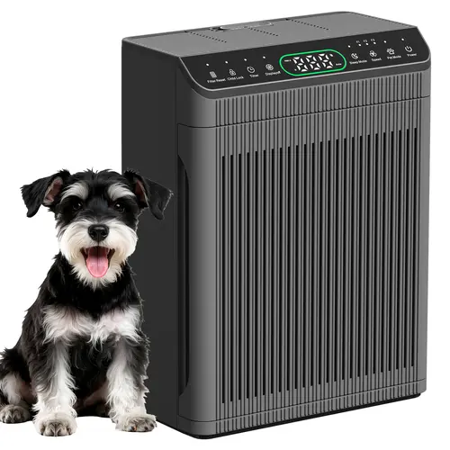 MORENTO Large Air Purifier 066, 1096 ft² Coverage, PM2.5 Display, Aroma Diffuser, Child-Lock, Real-Time Air Quality, Removes Wildfire Smoke, Ash & Odor, PM2.5 Monitor, Pet Mode, Auto Sensor Household ApplianceHousehold Air Purifier for Home, Office