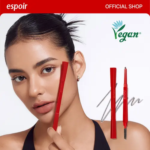 [Espoir Official] The Brow Balance Pencil | Leaf-Shaped Brow Pencil for Precise & Natural Lines, Easy to Draw Fine Hair Strokes | Available in 11 Shades