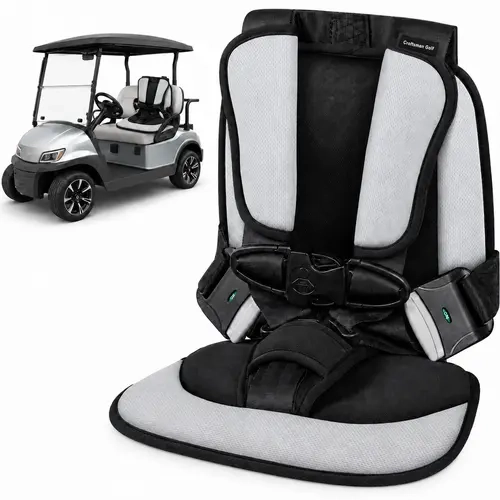 Craftsman Golf Child Positioner with 5-Point Harness - Universal Toddler Seat for Most Golf Carts, Golf Cart