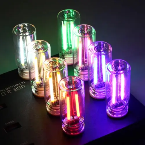 Car USB Touch Dimmable LED Filament Night Light – Portable Plug-and-Play Warm Ambient Light for Car and Bedroom,back to school,back to school haul