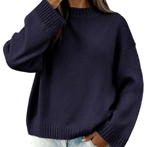 BTFBM Sweaters for Women 2026 Casual Crewneck Long Sleeve Loose Ribbed Knit Pullover Sweater Winter Clothes Fall Outfits