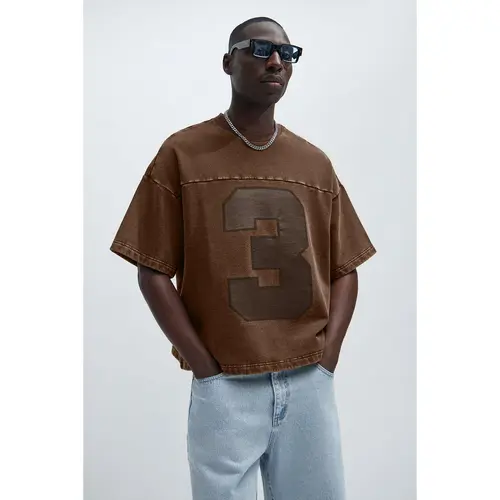 Kyle Oversized Tee - Dark Brown