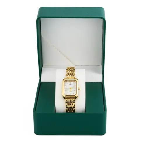 【Summer Sale Deals】Luxury Vintage Women's Quartz Watch with Diamond Markers, Money Print, Ceramic Case, Buckle Closure, Crystal Accents, Daily Wear, Ideal Mother's Day & Corporate Gifting Watch
