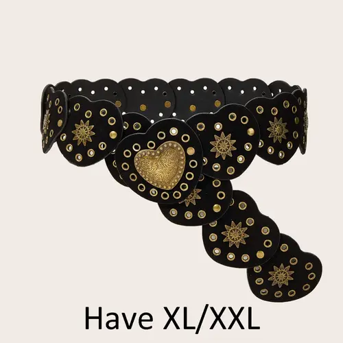 Boho Style Women's Wide Belt, Fashion Belt, Stylish Belts, Velvet PU Leather Metal Eyelet Decor, Perfect Gift for Valentine's Day & Birthdays, Pu Leather Belts