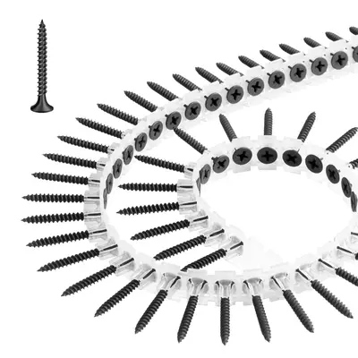 【fathersdaygift】VVEOR Screws,#6 x 1-1/4 inch Length Drywall to Wood Collated ScrewAll Purpose High-Hardness Alloy Steel Self Drilling Drywall Screwsfor Home DIYSpace Renovation(1000 per Box)