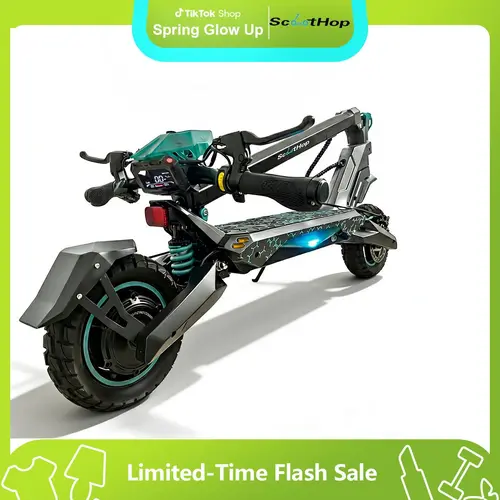 ScootHop G2/G2 Pro Adult Dual Motor Electric Scooter - 800/2000W Brushless Motors, 48V20A H Batteries, 10" Off-Road Tires, 28/35MPH Speed, 35 mi Range, Foldable Commuter E-Scooter for Hiking/Light Outdoor, LED Display, Dual Braking System, Dual Motor 48V2