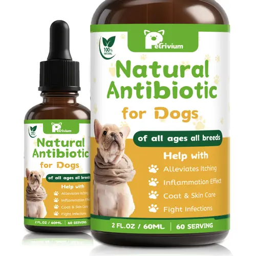 Petrivium Dogs & Cats Natural Support Drops - Aids Respiratory Comfort, Urinary Health, Skin Relief & Digestion | Suitable for All Breeds & Ages | 2 Oz sohochic