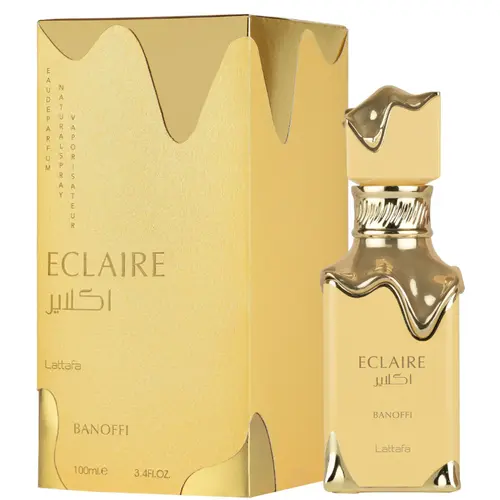 Lattafa Eclaire Bonaffi 100ml Eau de Parfum - Natural Saturation, Banoffi Scent, Vanilla, Whipped Cream, Unisex Daily Wear Fragrance, Single Item Perfume