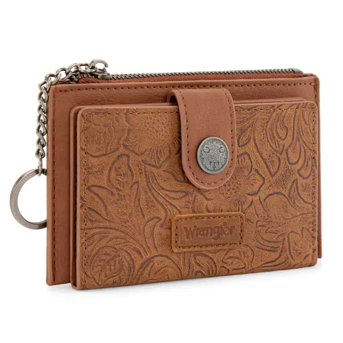 Wrangler Keychain Wallet Slim Credit Card Holder for Women Card Cases