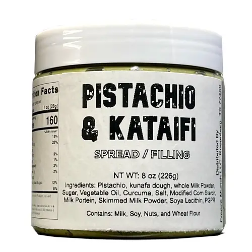 Dubai Pistachio Filling with Kataifi - Crispy Premium Kataifi and Pistachio Cream, Single Ingredient to Make Dubai Chocolate
