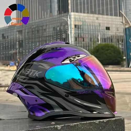 Nbtk Brand Full-Face Motorcycle Riding Helmet, Abs Material with Eps Liner, Adjustable Ventilation, Universal Fit for Men & Women, 3C Safety Certified, Motorcycle Helmet Visor, Protective Gear