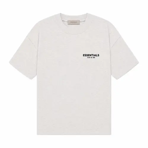 Fear of God Essentials T-shirt Light Oatmeal OVER SIZE Casual Wear Comfortable Fit Simple Design Versatile Everyday Wear