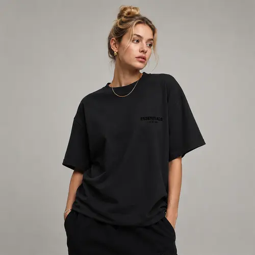 Fear of God Essentials Tee Stretch Limo OVER SIZE Casual Wear Comfortable Fit Simple Design Versatile Everyday Wear