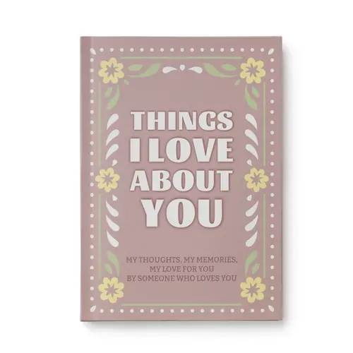 Prycken Personalized Doodles Fill-in-the-Blank Book: Things I Love About You & Reasons Why, Appreciation Gift for Birthday & Anniversary Gifts for Him