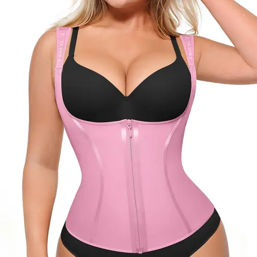Shapellx AirSlim Steel Bones Core Control Latex Waist Trainer Vest