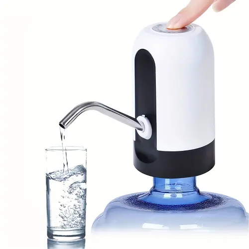 5 Gallon Water Table Pump Rechargeable Water Dispenser for 5 Gallon Bottle Bottom Loading Portable USB Charging Automatic Drinking Mini Water Jug Dispenser for Camping Kitchen