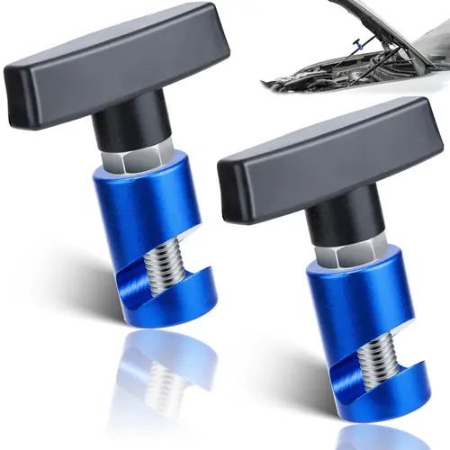 2 PCS Car Hood Prop Struts Replacement Clamps, 0.43 Inch Lift Support Retaining Clips, Automotive Repair Tools, Vehicle Accessories