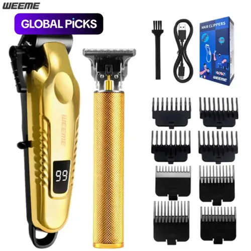 Men's WEEME Electric Beard Hair Set, 2/3/4 Counts Rechargeable Trimmer Kit with USB Charging, Cordless Hair Cutting and T-Head Design, Great Gift for Fathers, Husbands and Boyfriends #GLOBAL PICKS