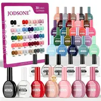 JODSONE Colors Gel Nail Polish Set Same Color Same Bottles 6 PCS of Functional Gel Polish #SummerVibes