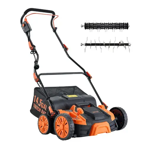 【summerfinds】VEVOR 2-in-1 Electric Dethatcher and Scarifier Lawn Dethatcher 13-Inch /16inch  13 Amp