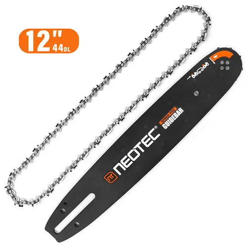 【toolupgrade】NEOTEC 12-Inch Chainsaw Bar and Chain Combo, 3/8" LP Pitch .050" Gauge 44DL,Compatible with NEOTEC NCS2500 Chainsaw