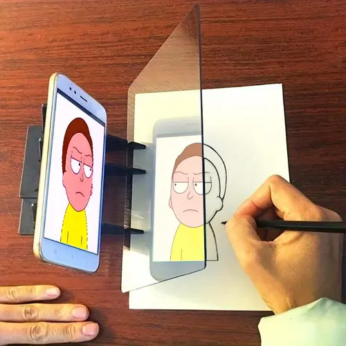 【Back to School Must-Have】Optical drawing board, portable optical wiring board, image layout, drawing projector, optical copy pad, easy to track drawing tool Art Supplies. tiktokshopbacktoschool, Back To School Haul, Doodle Art, Abs Plastic