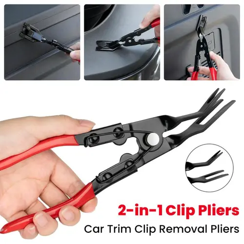 Automotive Panel Clip Pliers - 1 Pcs Upholstery Trim Fastener Removal Tool with Effortless Operation, Exceptional Strength to Prevent Trim Damage (Pliers Tools for Car Repair Assembly & Disassembly)