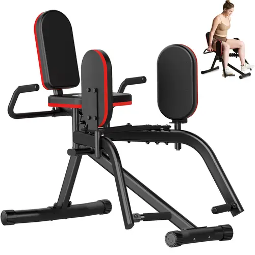 HXD-ERGO Hip Abductor Machine – Home Exercise Machine, Compact Home Training Equipment for Glute & Thigh Workouts, 3-Level Resistance, Silent Design for Women & Men Fitness