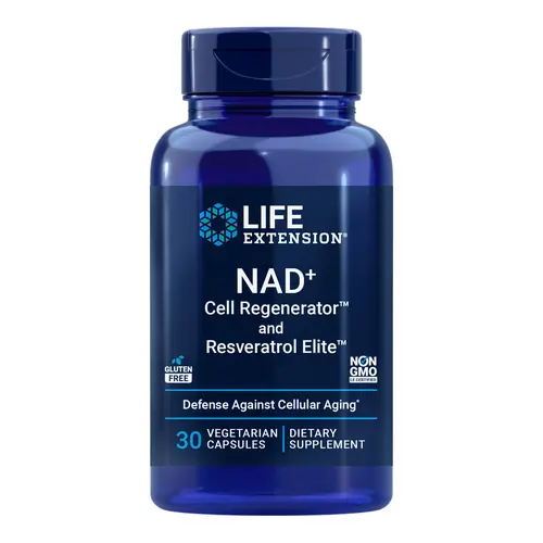 Life Extension NAD+ Cell Regenerator™ and Resveratrol Elite™ 30 Vegetarian Capsules