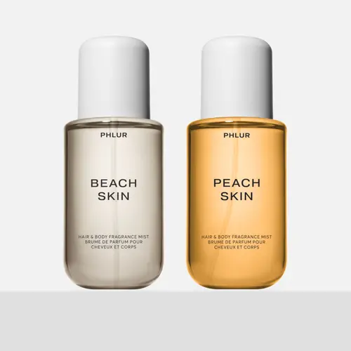PHLUR Summer Skin Duo - Beach Skin + Peach Skin Full Size Body Mist Set (2 x 8 fl oz)