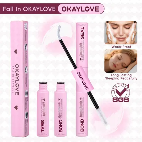 OKAYLOVE Lash Bond and Seal |Lash Remover|Lash Tweezer| White Glue Strong Hold  Waterproof  Long lasting Suitable for Sleeping over Night girl gifts DealsForYouDays, Eyelashes, Makeup #backtoschool #sohochic