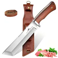 【Deals for You】Purple Dragon Kitchen Meat Cleaver & Boning  Knife - Full Tang  Kitchen Knife  for Butchering & Bone Chopping,Chef's Tool