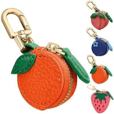 Cute Fruit Bag Charm, Adorable Keychain Accessory for Bags and Backpacks, Perfect Gift for Fruit Lovers, All Season Casual Style Coin Purse bag charms tiktokshopbacktoschool,back to school,back to school haul