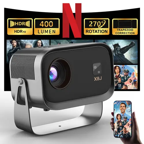 Projector,Support 4K/1280P HD Bluetooth Projector with Speaker,Outdoor Portable Movie Mini Projector,Compatible with Laptop,Smartphone,TV Stick,Xbox,PS5,Best Birthday Gift Screen Usb Audio Flash