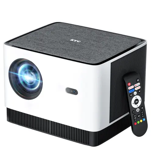 KTC Smart Projector Netflix Licensed / Dolby Audio, 4K Supported TRUE 600ANSI Native 1080P with WiFi / Bluetooth & Dual Strong Speakers,Seamless Autofocus & Keystone Home Theater Proyector 2025, Portable Projector, Build-In Audio