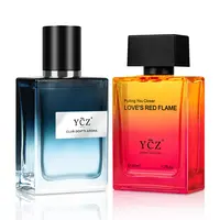 [YCZ] Men's Night Allure 2-Piece EDP Fragrance Duo Set, 2×1.7 fl oz Long Lasting Fragrance, Warm Spicy to Energetic Club Scents for Dates & Parties, Beauty Products Ideal for Boyfriend Birthday Gifts, Perfumes