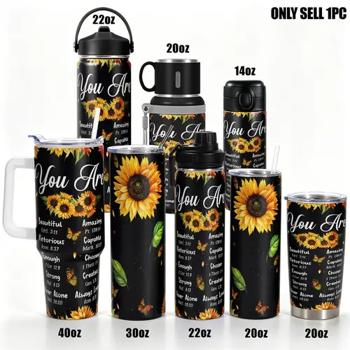 1pc, Gifts for Sunflower Lover 40oz Tumbler with Lid, Be A Sunflower Funny Print 40oz, Insulated and Durable, Gift for Any Occasion: Birthdays, Holidays, or Special Moments for Family, Friends, or Coworkers, Insulated Tumbler Mug, Insulated Tumbler Cup