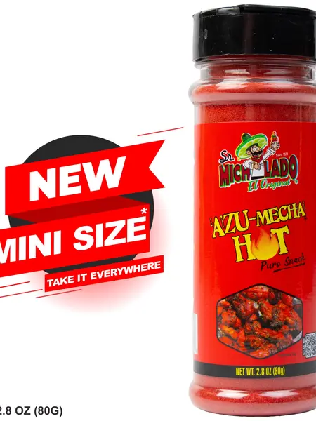 MINI Size Azu-Mecha HOT Snack Seasoning - Sr. Michelado - Bottle Snack Flavor powder
