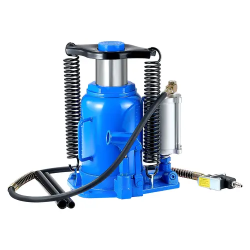 【Summerfinds】VEVOR Air Hydraulic Bottle Jack,32 Ton (70546.9 lbs) Capacity10-16.3 Inch Lifting RangePneumatic/Manual Heavy Duty Welded Bottle Jack with Pump for CarSUVPickupTruckRVAuto RepairBlue,father'sdaygifts