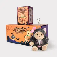 Getahug Halloween Series Synthetic Mini Bear Blind Box - Limited Edition 5.9in Kawaii Cartoon Stuffed Animal Keychain Doll, Sohochic Plush Pendant Bag Charm, Unisex Oddities Gifts for Kids
