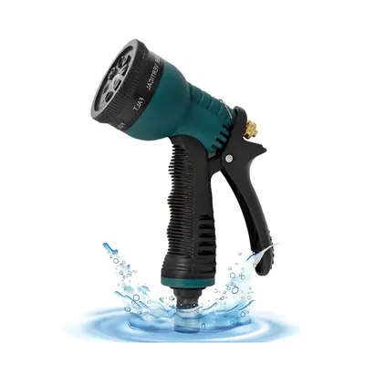 3/4" Outdoor Heavy-Duty Upgrade Garden Hose Pipe Spray Gun, 8 Adjustable Watering Patterns, Suitable for Watering Plants, Washing Cars Sprayer Attachment Sprinklers For Yard fathersdaygift