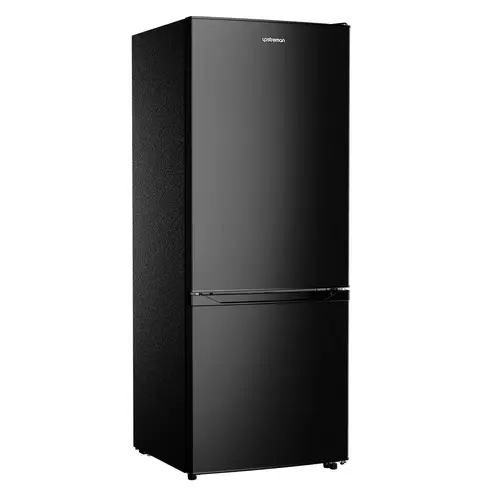 Upstreman 7.1 Cu.Ft Double-Door Bottom Freezer Small Fridge - Energy-Saver Mini Fridge with Reversible Door, Adjustable Thermostat (35°F-50°F Range), Interior Light for Kitchen, Apartment BM71